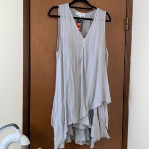 Light grey pretty angel tank